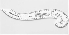 Лекало портновское FCS-8, 36х9,5х0,4 см