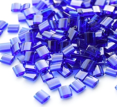 TL-0151 Бисер Миюки тила/Miyuki Tila Transparent Cobalt
