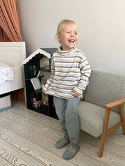 Бадлон Mjölk Полоска серая