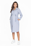 Платье для беременных 15081 бело-синяя полоска