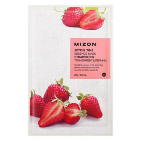 Mizon Joyful time essence mask strawberry Маска тканевая для лица с экстрактом клубники