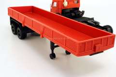 KAMAZ-5410 with semi-trailer red AREK Elecon Made in USSR 1:43