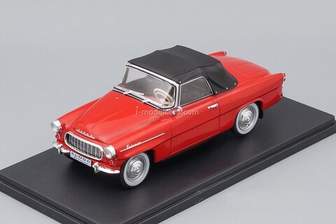 Skoda Felicia Cabriolet 1959 red 1:24 Legendary Soviet cars Hachette #88