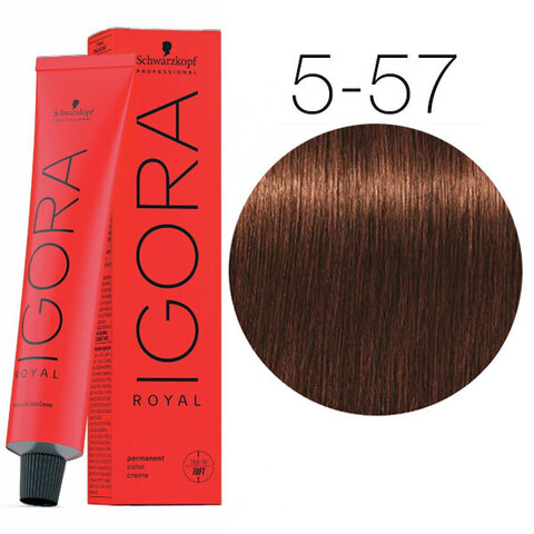 Schwarzkopf Igora Royal New 5-57 (Светлый коричневый золотистый медный) - Краска для волос