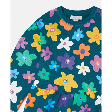 Платье Stella McCartney Kids Smiley Flower Print