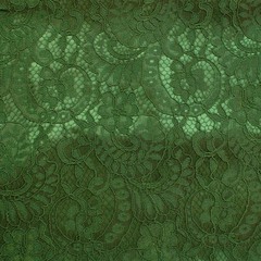 Ткань Кружево корд на трикотажной основе, 240 гр/м2, 150 см, зелёный