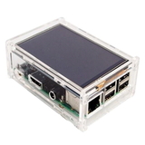 RA147 Корпус ACD Acrylic Case w, 3.5 inch LCD hole for Raspberry Pi 3 B (вместо верхней крышки - отверстие для LCD дисплея) (494248)
