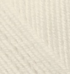 ALIZE "SUPERLANA MIDI", 25% Шерсть, 75% Акрил, 100 гр, 170 м, 01 кремовый