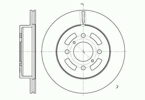 Диск тормозной вентилируемый G-brake  GR-02875