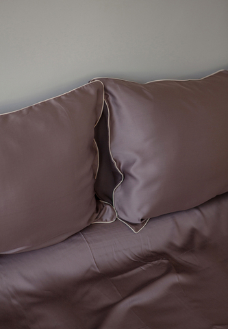 Постельное белье 1.5 спальное Luxberry Тенсель коричневое