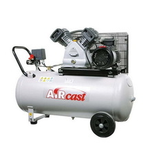 Компрессор РЕМЕЗА C-100LB30-3,0 кВт (380В) горизонтальный с ременным приводом