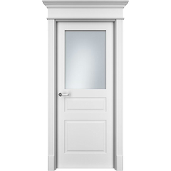Купить Межкомнатная дверь эмаль Прима 3 белая остеклённая