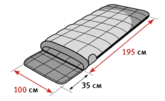 Купить недорого летний спальный мешок Alexika Siberia Wide Transformer