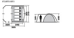 Кемпинговая палатка Trek Planet Atlanta Air 5