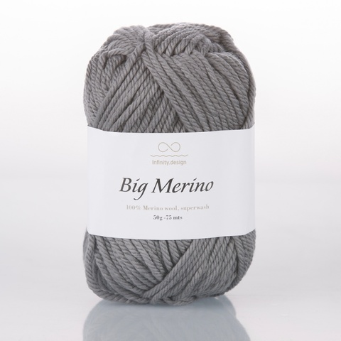 Пряжа Infinity Big Merino 1053 темно-серый