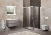BelBagno UNIQUE-AH-1-120/135-80-C-Cr Душевой уголок прямоугольный. Одна раздвижная дверь. Стекло 5 мм, прозрачное, хром