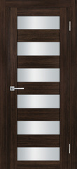 Дверь PSL-35 / Цвет Сан-ремо шоколад / белый сатинат / Двери PROFILO PORTE
