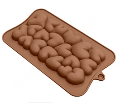 Силиконовая форма для шоколадки Плитка Сердцебиение