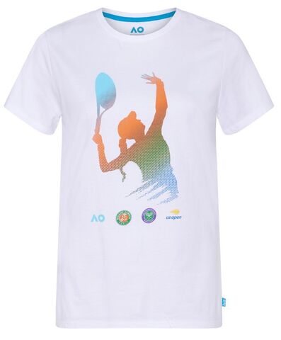 Женская теннисная футболка Australian Open T-Shirt Grand Slam Player - white
