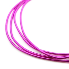 Канитель мягкая, гладкая KAN/PP, 0,7 мм, глянец, фуксия