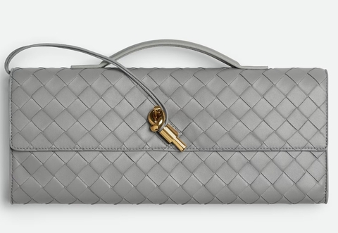 Клатч Bottega Veneta Andiamo Серый