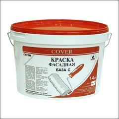 Краска латексная для фасадных работ КОВЭР-КОЛОР Фасад-Колор База С (белый)