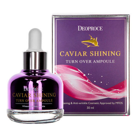 Deoproce Caviar Shining Turn Over Ampoule - Ампульная сыворотка для лица с экстрактом икры