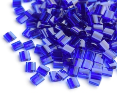 TL-0151 Бисер Миюки тила/Miyuki Tila Transparent Cobalt