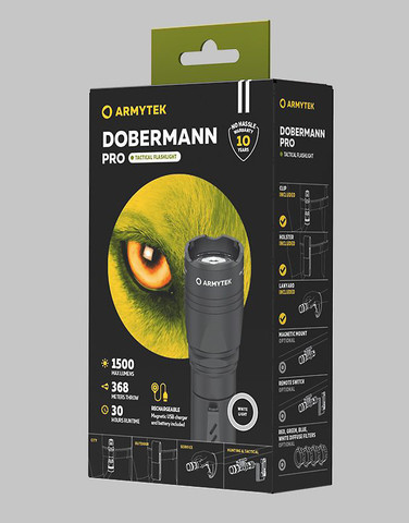 Фонарь Armytek Dobermann Pro Magnet USB Warm