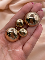 Пуговицы полусфера золотистая скидка