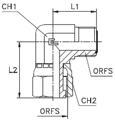 Соединение N90 ORFS 9/16" (климп.) CAST