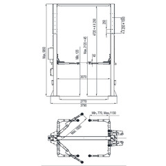 TL 2080Е, Подъемник двухстоечный электрогидравлический, 8т., eqtree (Китай)