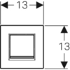 Клавиша смыва для писсуара Geberit Sigma30 116.017.KK.1