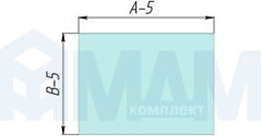 Профиль рамочный широкий, 45х20х8, черный, L-3000 (анод)