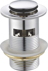 Донный клапан с переливом (хром) HANSEN