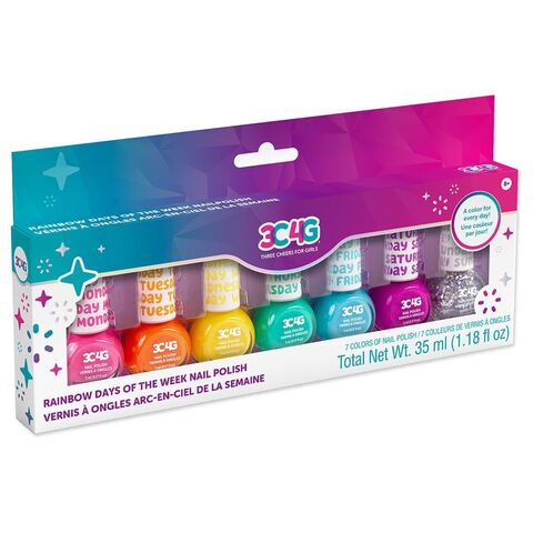 Make It Real Rainbow Days of the week Nail Polish