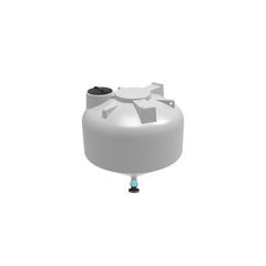 Емкость ЦКТ 3000л с патрубком 110 мм с фланцем белая ЭкоПром ФМ/ЦКТ 3000 л. вертикальная конусообразная (1910x1910x2080см;85кг;Белый) - арт.557775