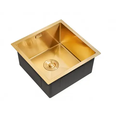 Milacio MC.77438 Мойка для кухни Denia 44 Steel золото