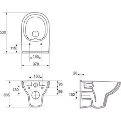 Подвесной унитаз CERSANIT CITY Clean On DPL EO slim