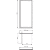 Дверь душевая в нишу распашная 90х185 см Ideal Standard Tipica T2387YB