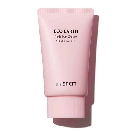 The Saem Eco Earth Pink Sun Cream Spf50+ Pa++++ Крем солнцезащитный для лица для чувствительной кожи