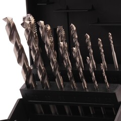 Набор метчиков машинных M3 -M12 HSSE DIN371/376 (Винт., C/2-3P, R35, + сверла) 14пр Volkel 47847