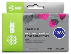 Картридж струйный Cactus CS-EPT1283 T1283 пурпурный (7мл) для Epson Stylus S22, S125, SX420, SX425, Office BX305