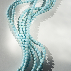 Туркенит (имитация бирюзы светлого оттенка), 6,4мм, шар