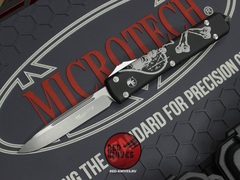 Нож Microtech Ultratech 122-13DCS Death Card Standard S/E A+++ (Левывй) - Memento Mori, клинок апокалиптик