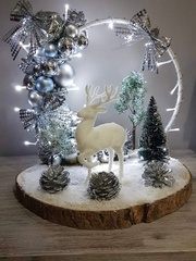 Елочки мини искусственные декоративные, 8 см, набор 10 шт.