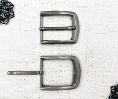 Пряжка ременная металл, ш. 4 см, тёмный никель