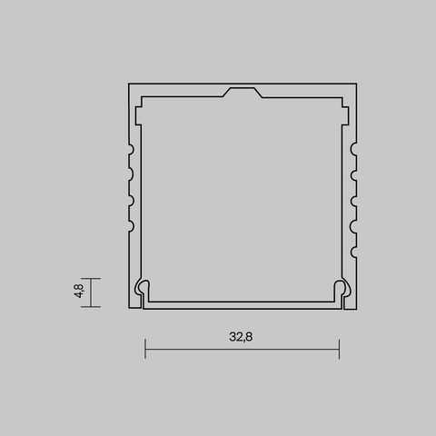 Рассеиватель для профиля Maytoni 35×35 (Белый, 10 м), ALM-3535A-O-DF-10M 642031