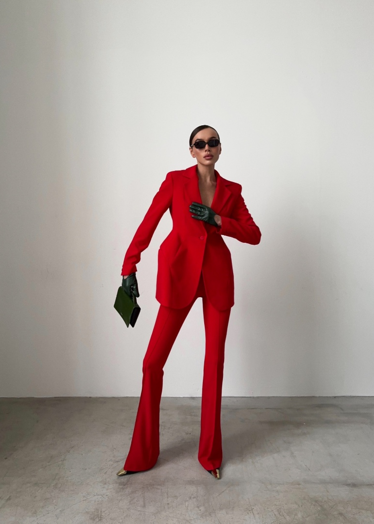 Брюки "Валенсия", красный