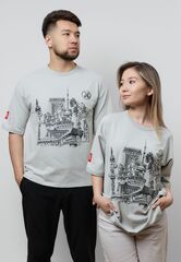 Футболка оверсайз ALMATY MS LIGHT GREY
